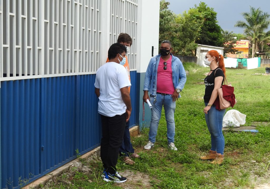 Prefeito Valdo do posto visita local onde será instalado a usina de oxigênio em nosso município.