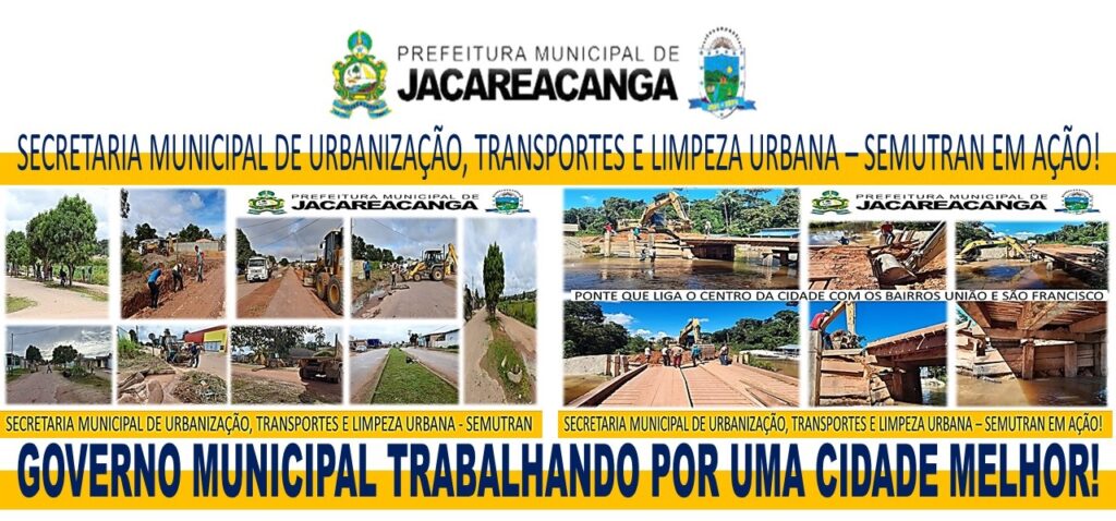 Prefeitura Municipal e Secretaria de Obras em Ação!