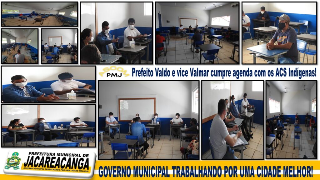 Prefeitura em Ação! Prefeito Valdo e vice Valmar cumpre agenda com profissionais da saúde ACS indígenas