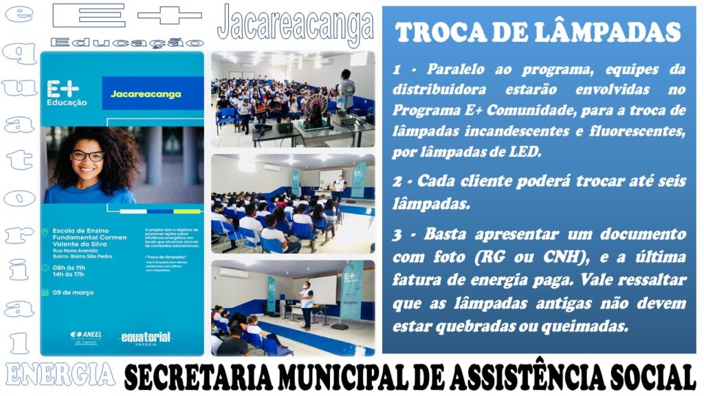 E+ Educação chega a Jacareacanga com atividades lúdicas sobre Economia de Energia.