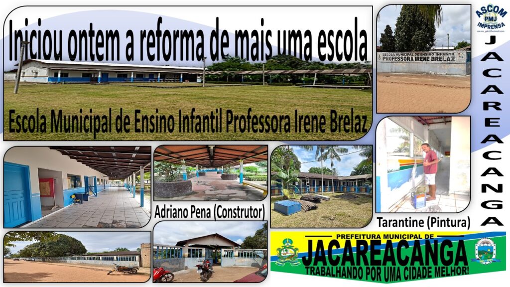 GOVERNO MUNICIPAL, TRABALHANDO POR UMA EDUCAÇÃO MELHOR!